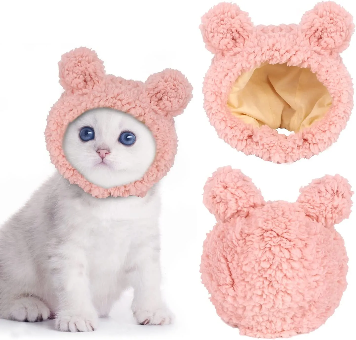 Cute Cat Costume Warm Bear Hat