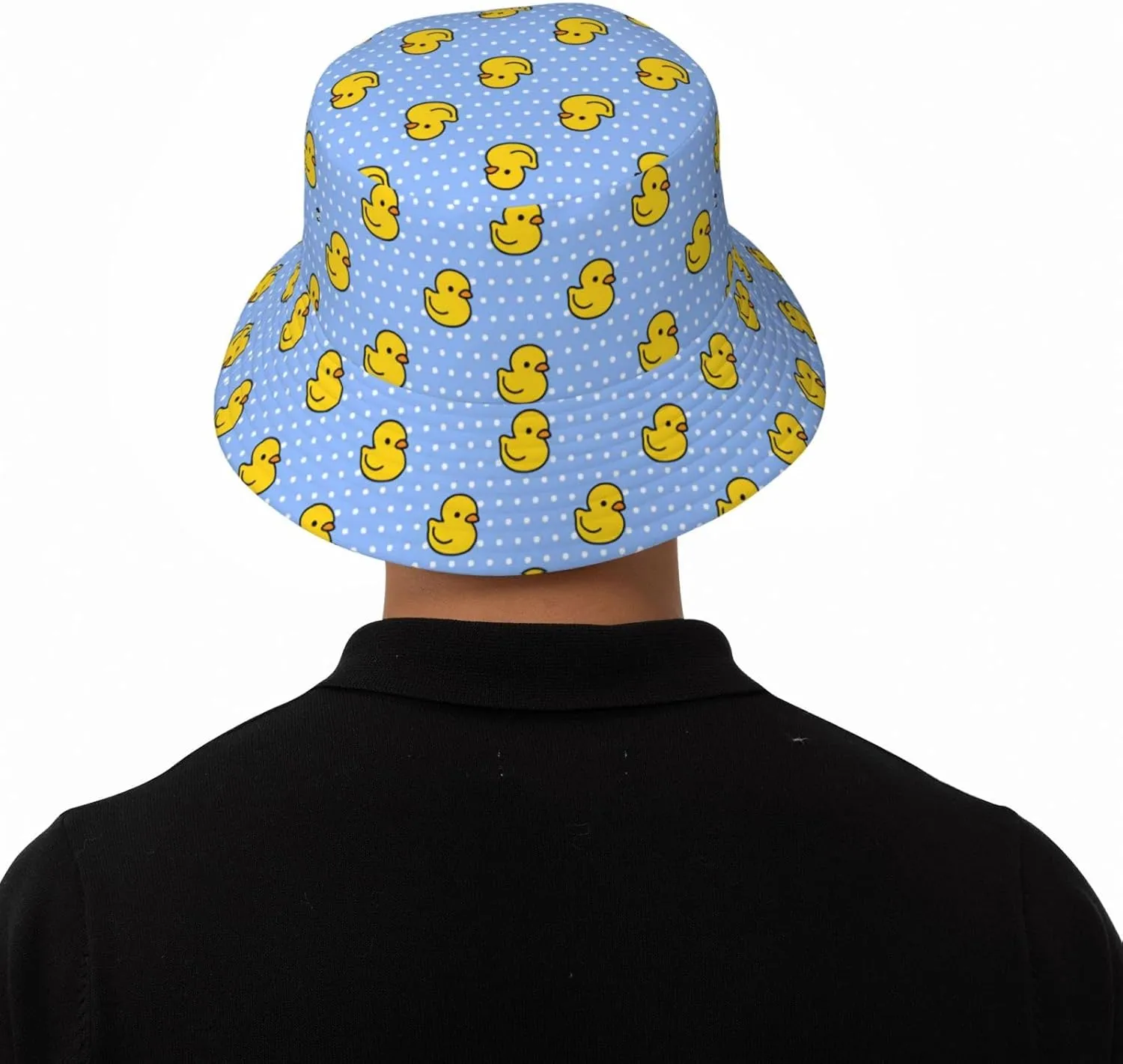 Cute Duck Print Sun Hats Fashion Bucket Hat for Men Women Summer Outdoor Travel Beach Boonie Cap