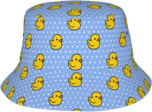 Cute Duck Print Sun Hats Fashion Bucket Hat for Men Women Summer Outdoor Travel Beach Boonie Cap