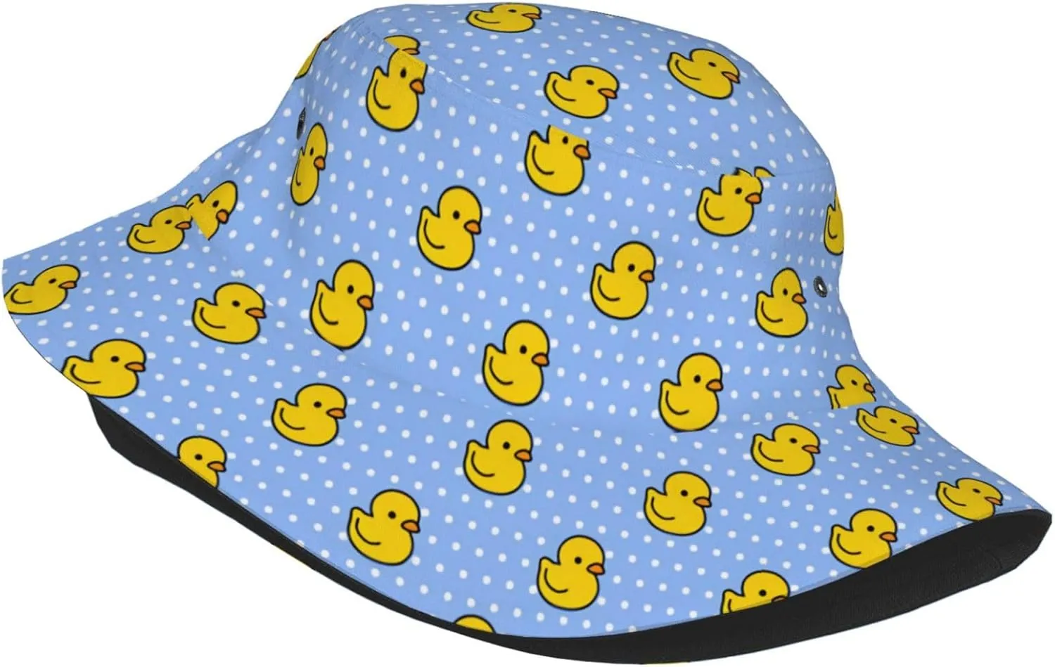 Cute Duck Print Sun Hats Fashion Bucket Hat for Men Women Summer Outdoor Travel Beach Boonie Cap