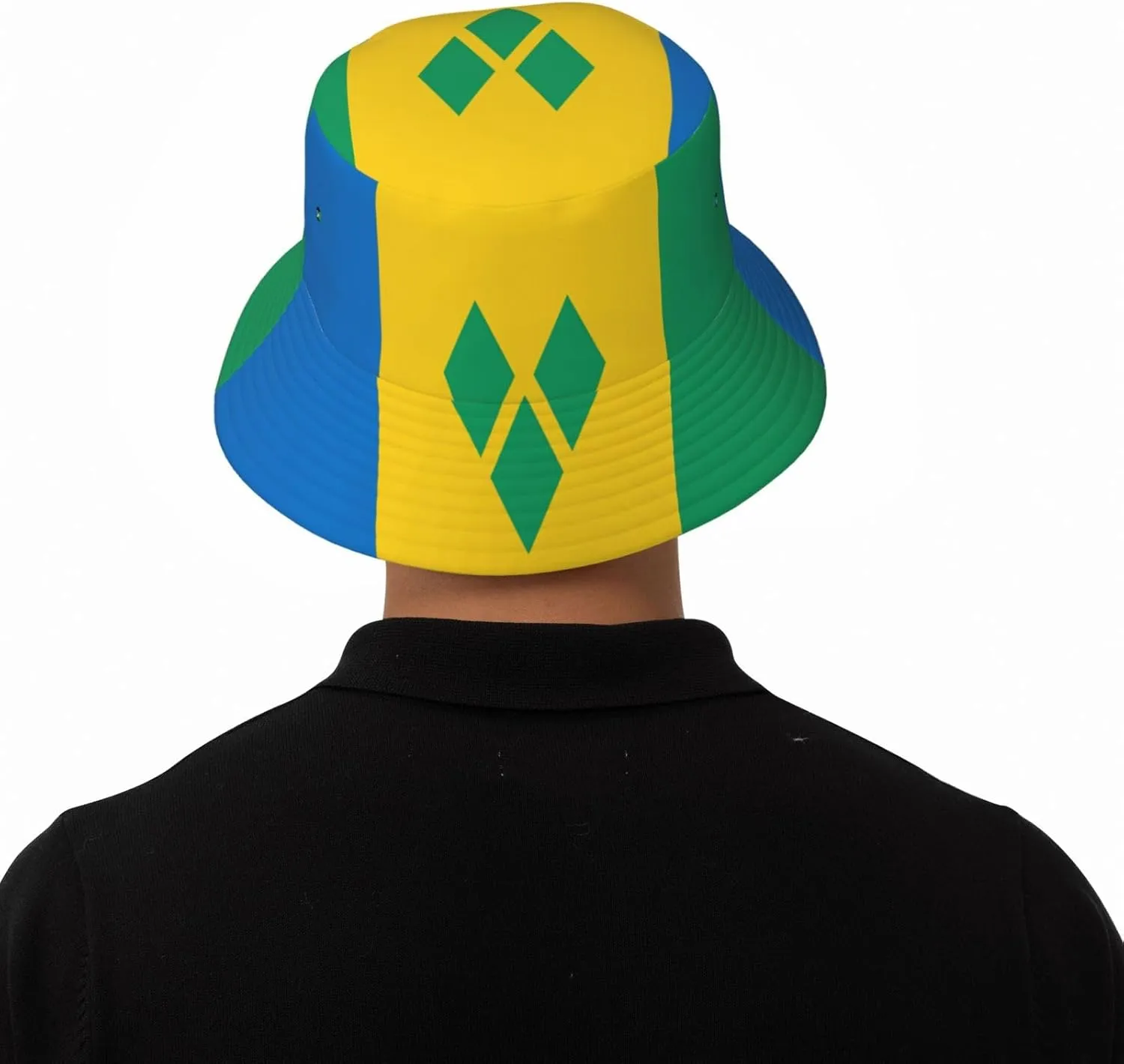 Cute Flag Bucket Hat Wide Brim Protection Sun Hat Fishing Hiking Travel Outdoor Flag Hats for Men Women