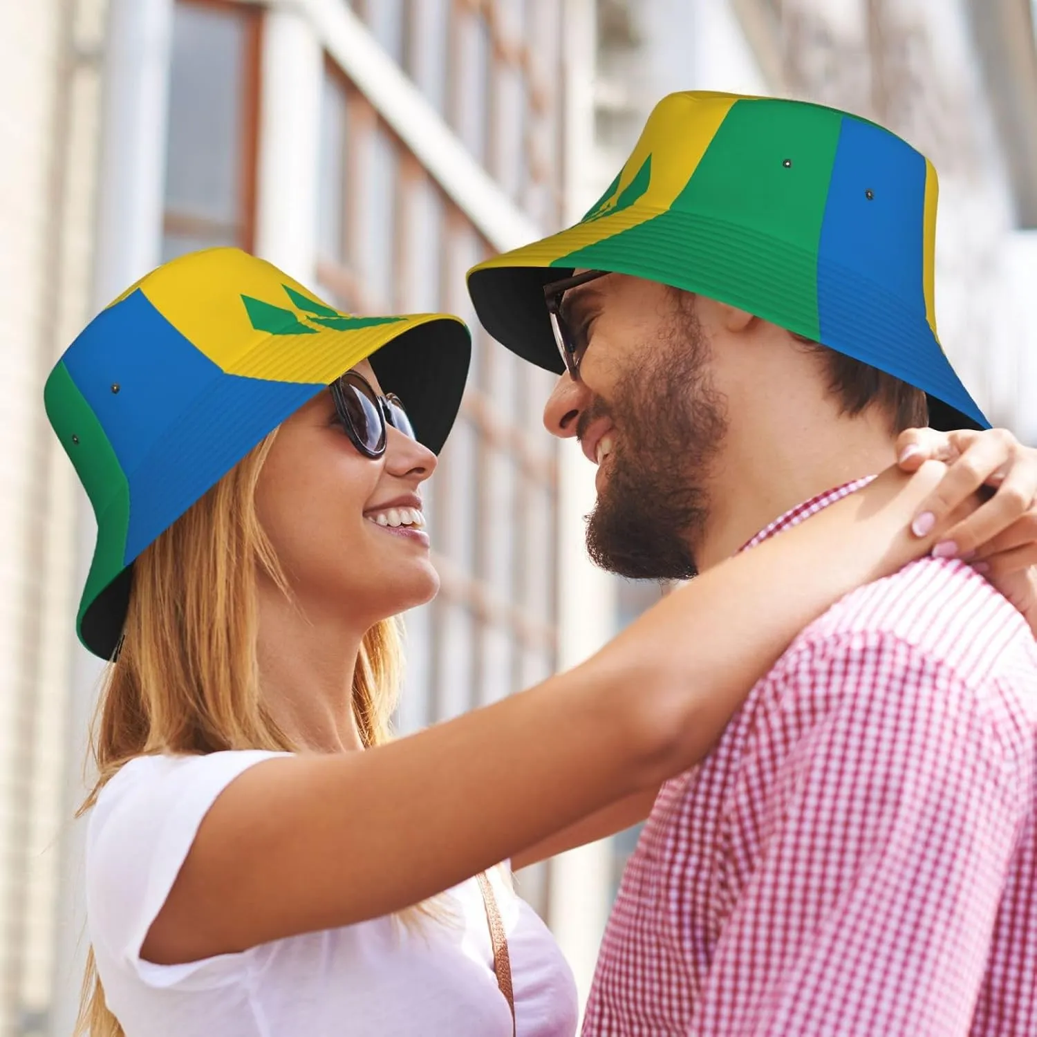 Cute Flag Bucket Hat Wide Brim Protection Sun Hat Fishing Hiking Travel Outdoor Flag Hats for Men Women