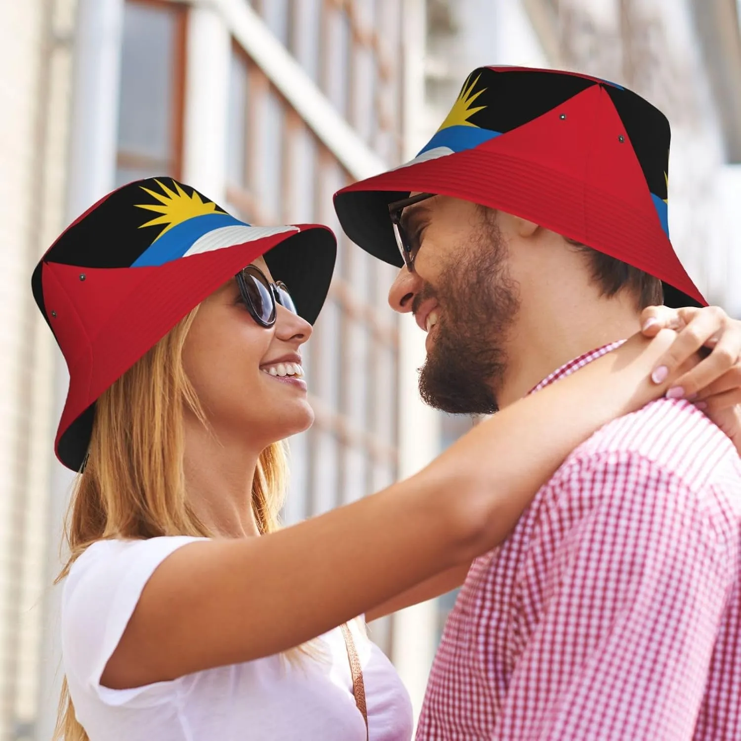 Cute Flag Bucket Hat Wide Brim Protection Sun Hat Fishing Hiking Travel Outdoor Flag Hats for Men Women
