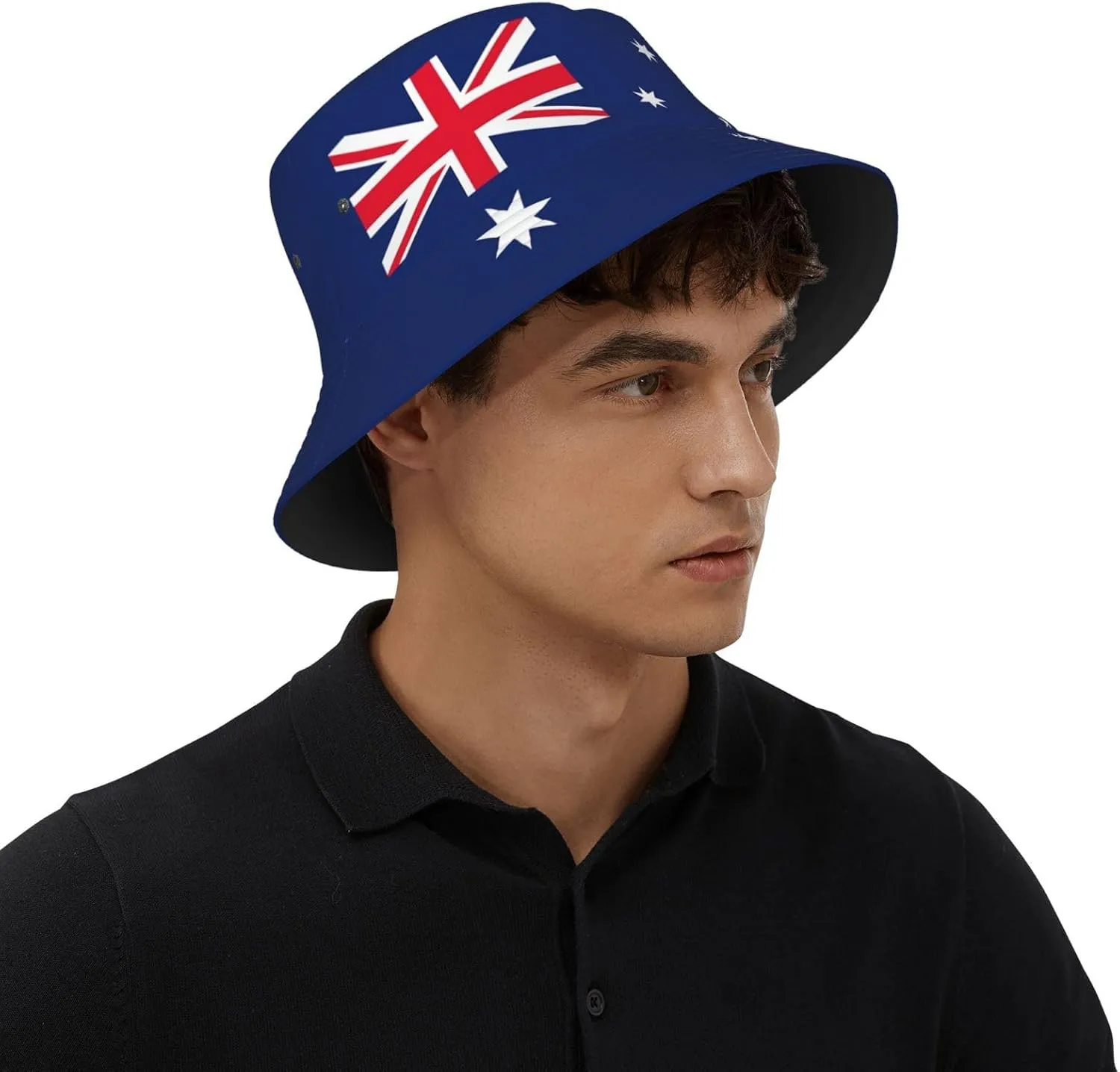 Cute Flag Bucket Hat Wide Brim Protection Sun Hat Fishing Hiking Travel Outdoor Flag Hats for Men Women