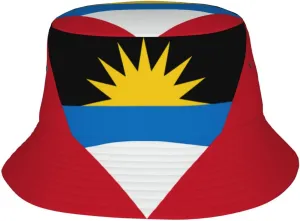 Cute Flag Bucket Hat Wide Brim Protection Sun Hat Fishing Hiking Travel Outdoor Flag Hats for Men Women