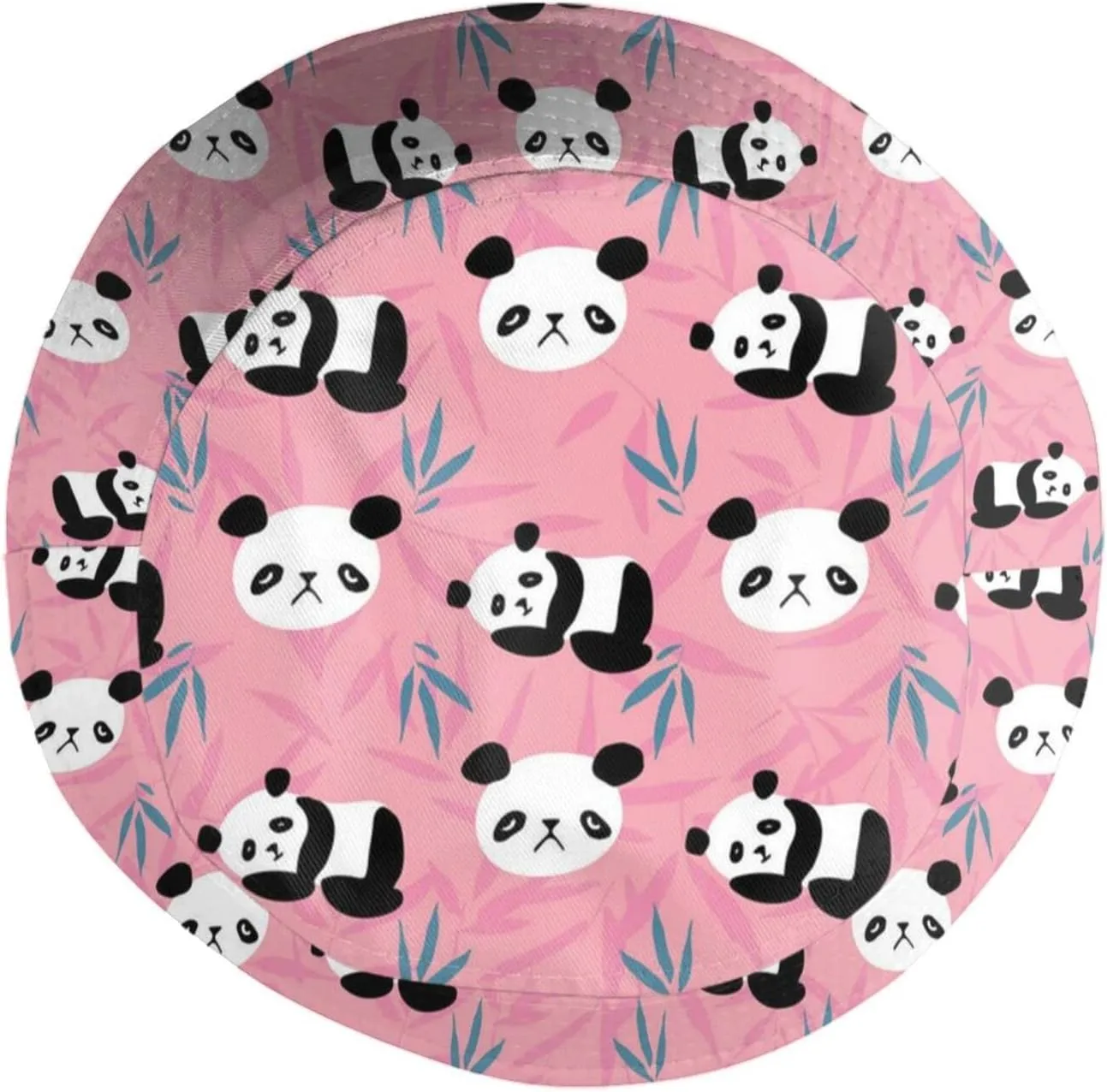 Cute Panda Bucket Sun Hat Funny Animal Summer Packable Fisherman Hat Unisex for Adult Women Men Teen Girls