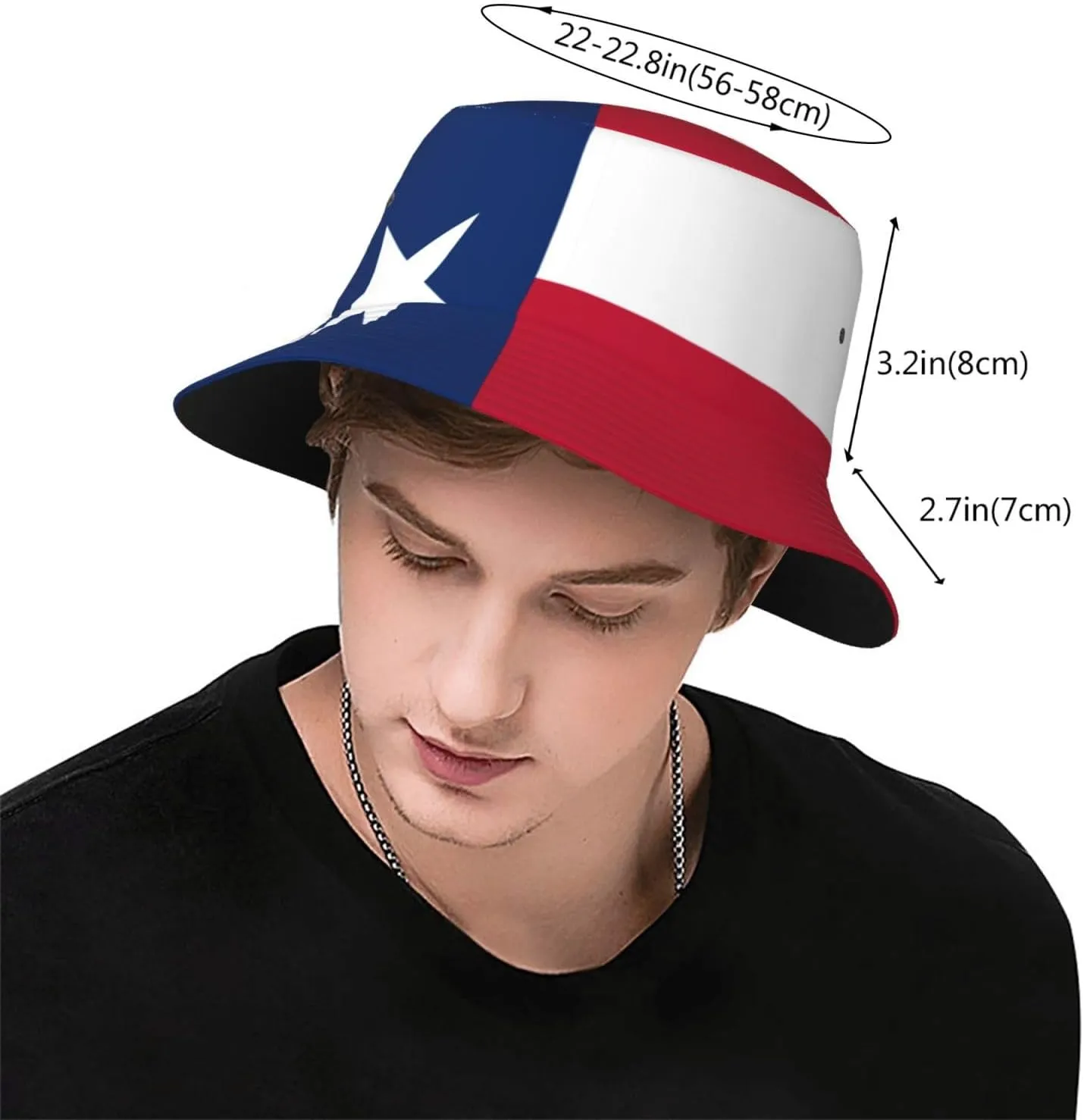 Cute State Flag Bucket Hat for Women Men Summer Travel Sun Beach Fishing Cap Hats