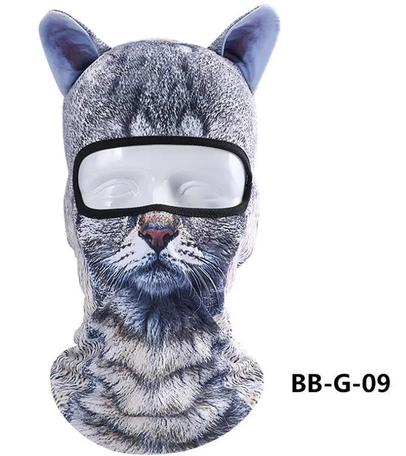 Cycling 3D Animal Ear Balaclava Full Face Mask Hats
