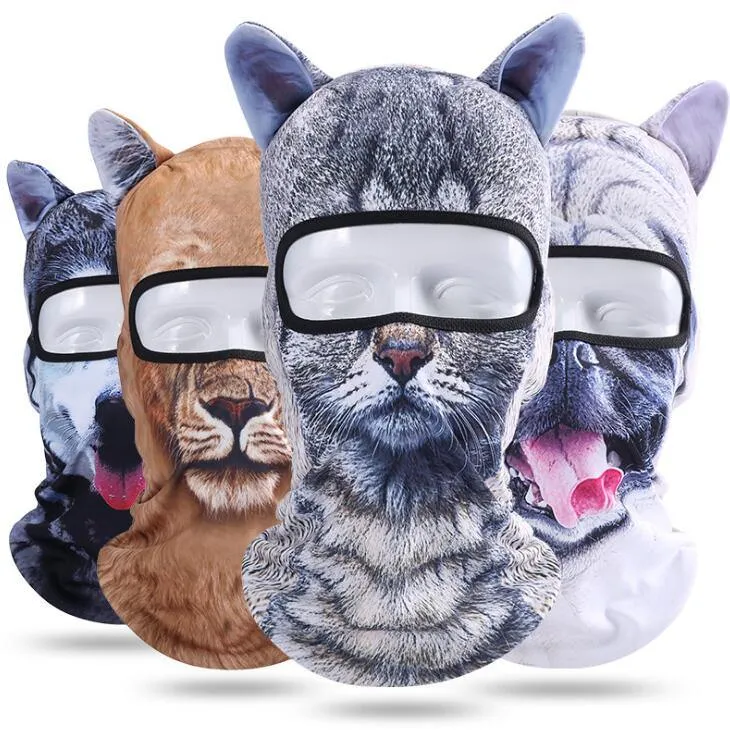 Cycling 3D Animal Ear Balaclava Full Face Mask Hats