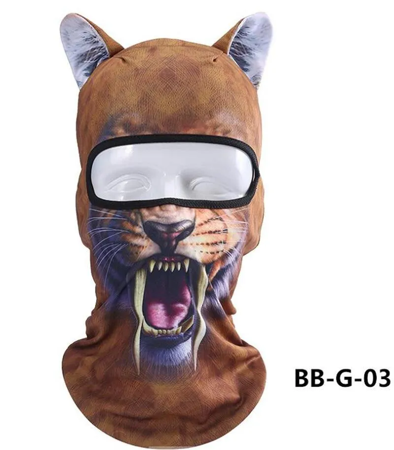 Cycling 3D Animal Ear Balaclava Full Face Mask Hats