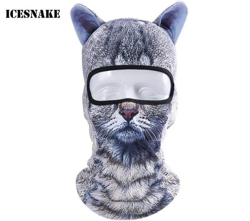 Cycling 3D Animal Ear Balaclava Full Face Mask Hats