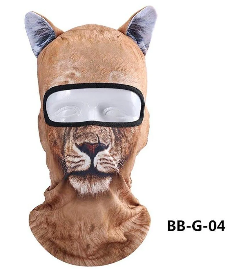 Cycling 3D Animal Ear Balaclava Full Face Mask Hats