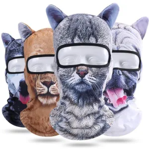 Cycling 3D Animal Ear Balaclava Full Face Mask Hats