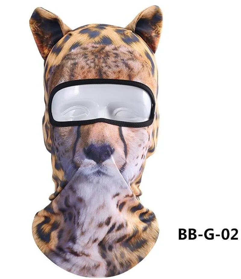 Cycling 3D Animal Ear Balaclava Full Face Mask Hats