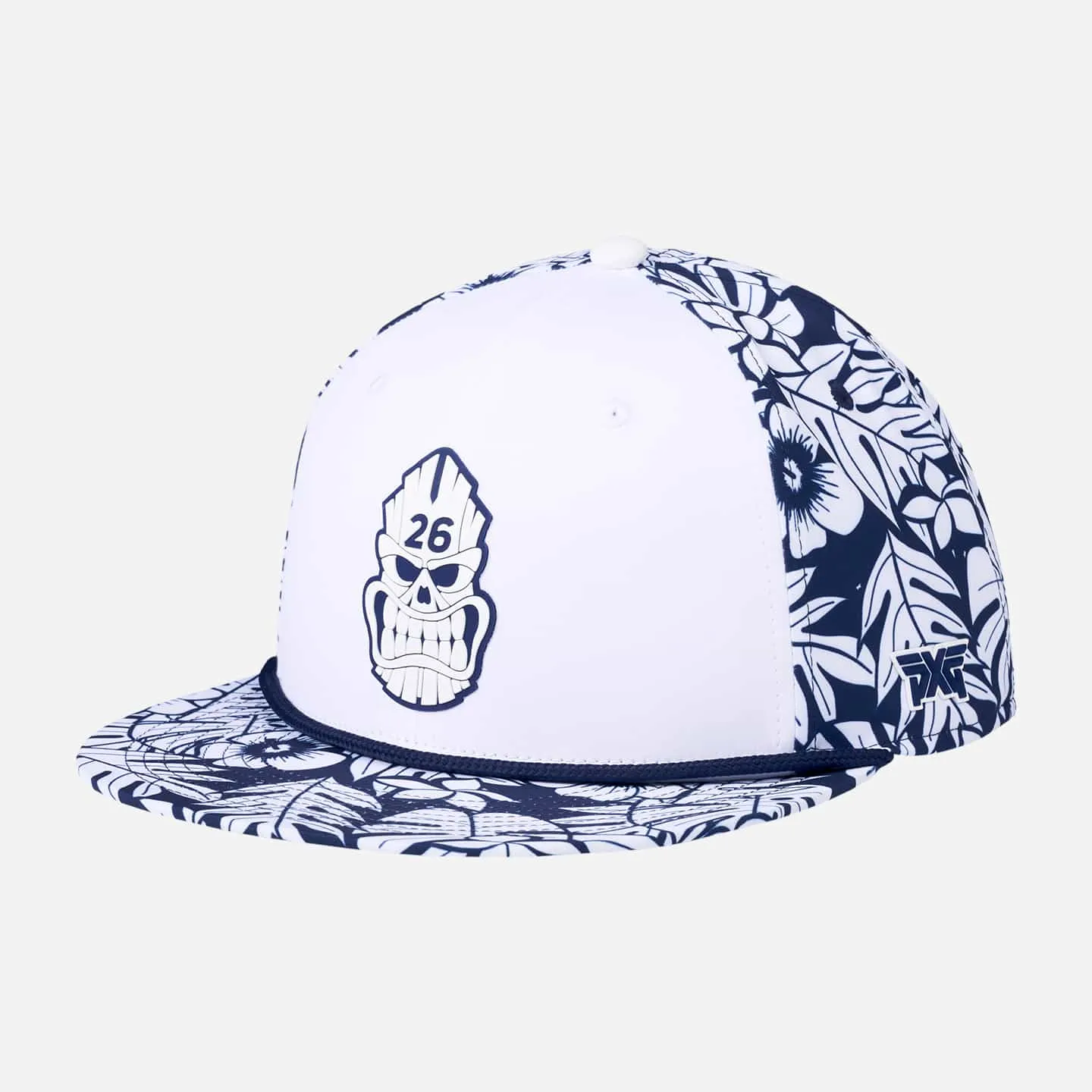Darkness Tiki Skull 6 Panel Flat Bill