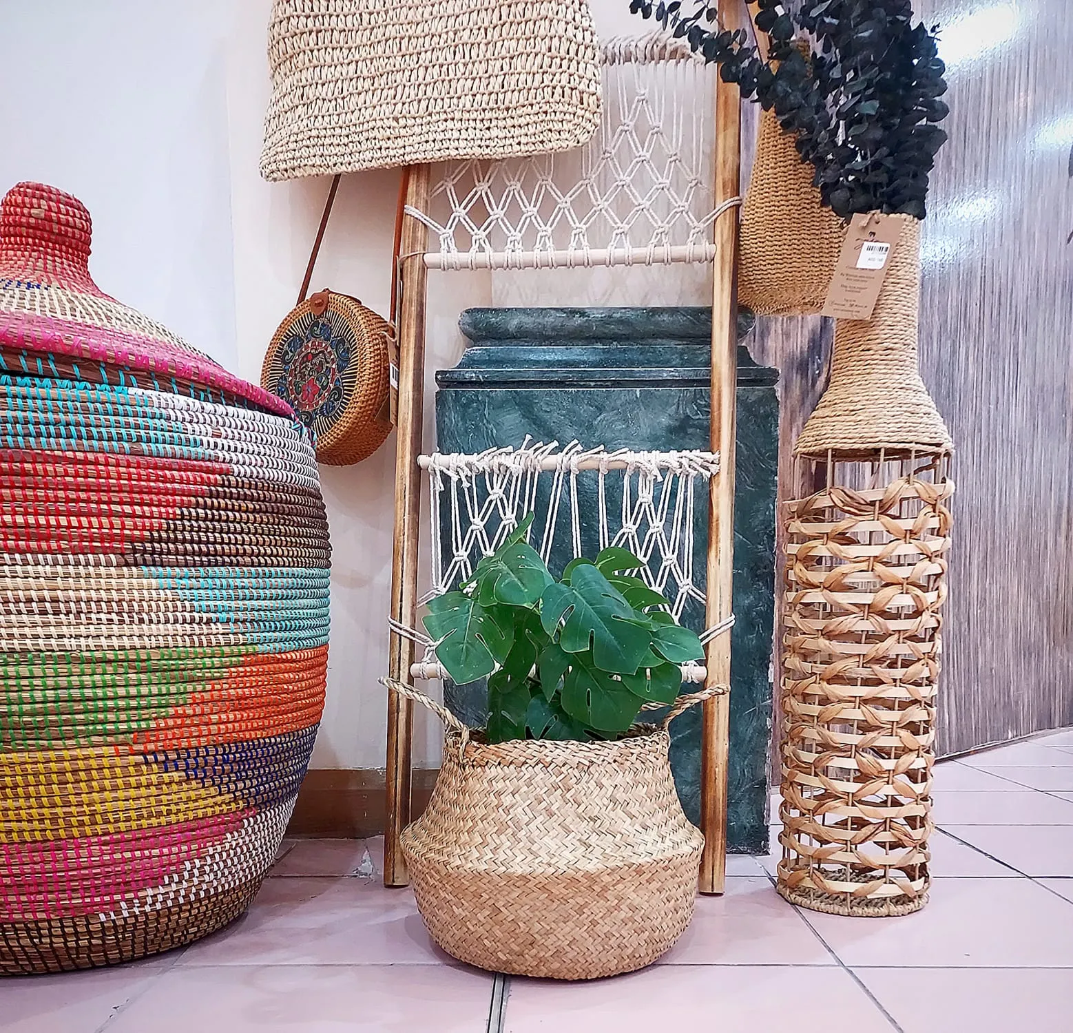 Décor Towel stand steps ladder