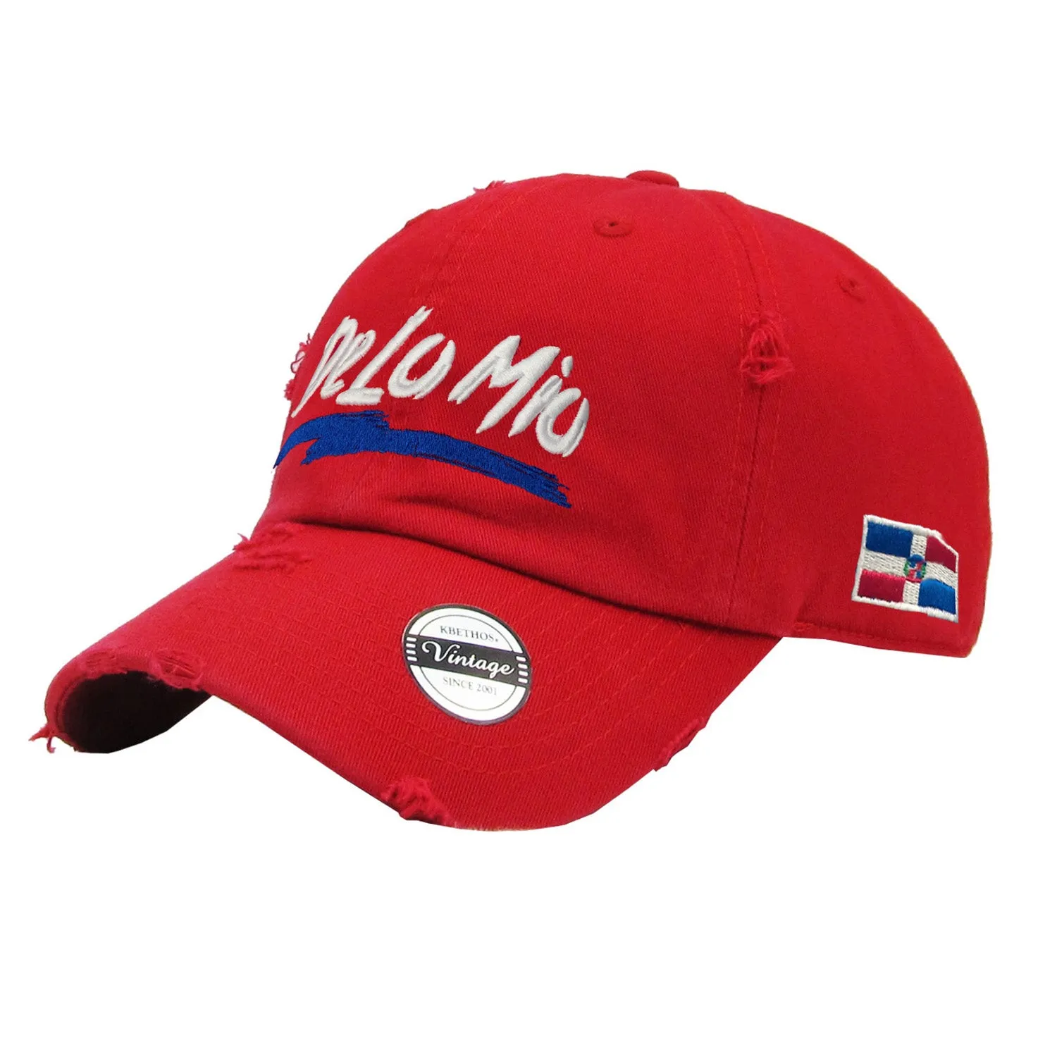 De lo mio  embroidered  logo Dominican Vintage Hat