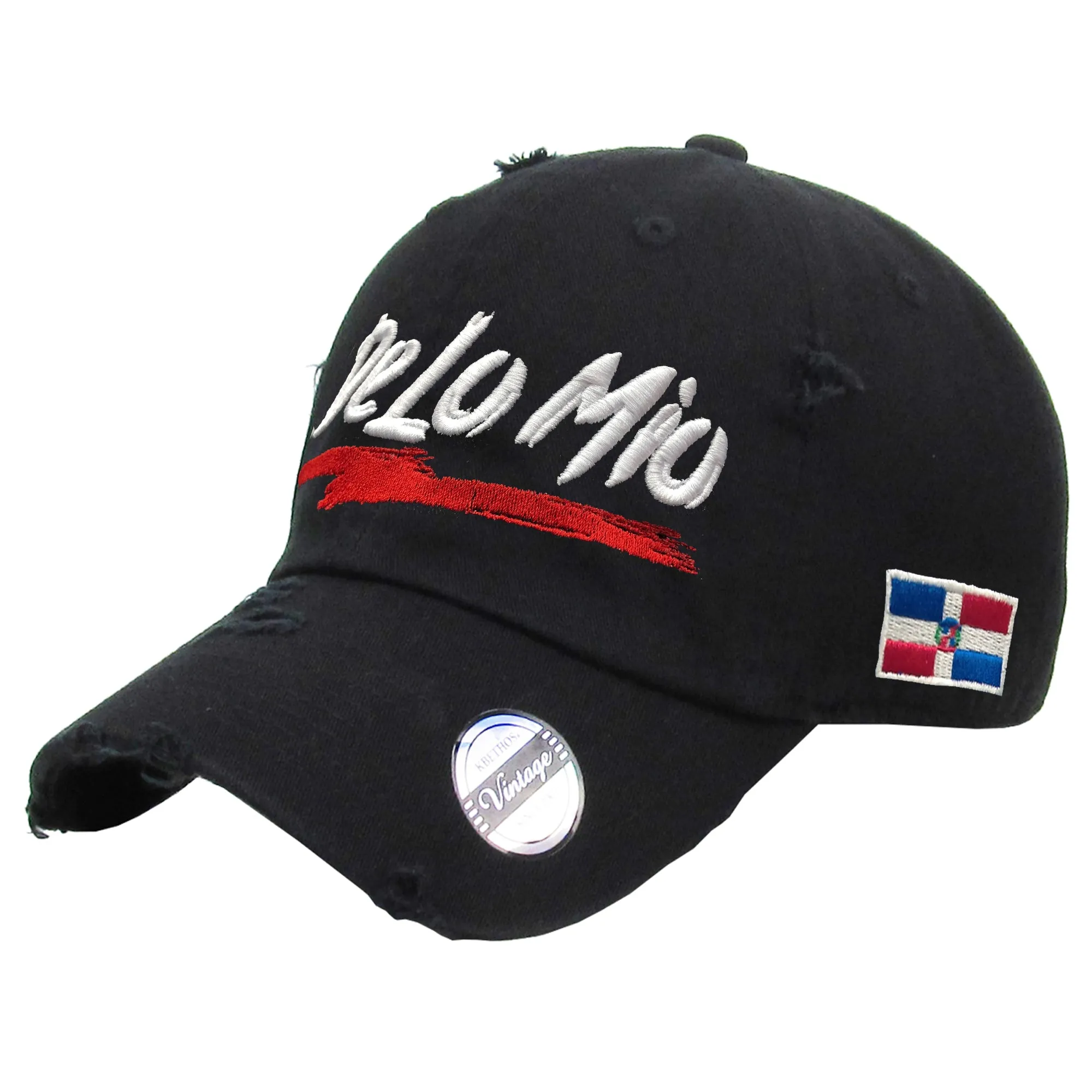 De lo mio  embroidered  logo Dominican Vintage Hat