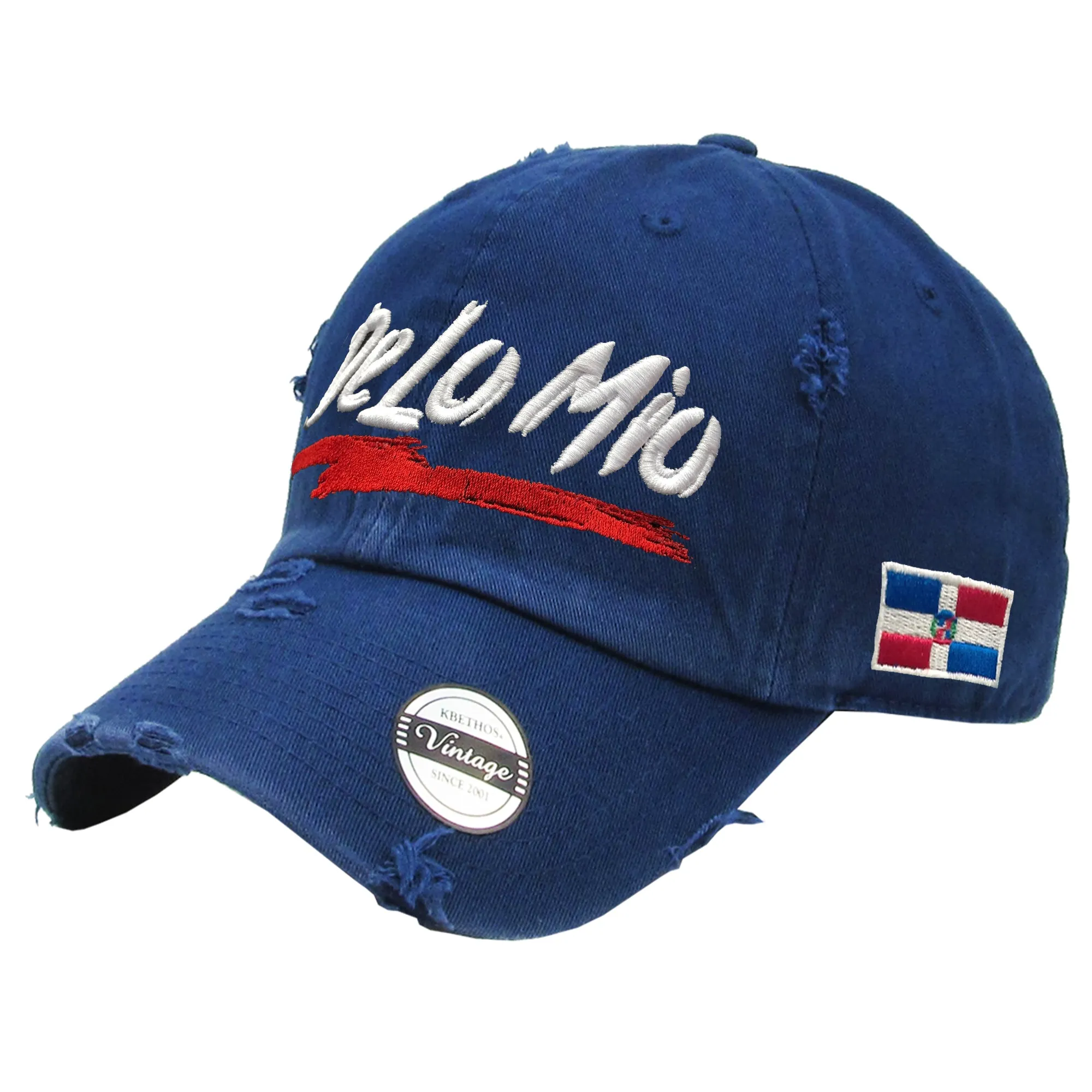 De lo mio  embroidered  logo Dominican Vintage Hat