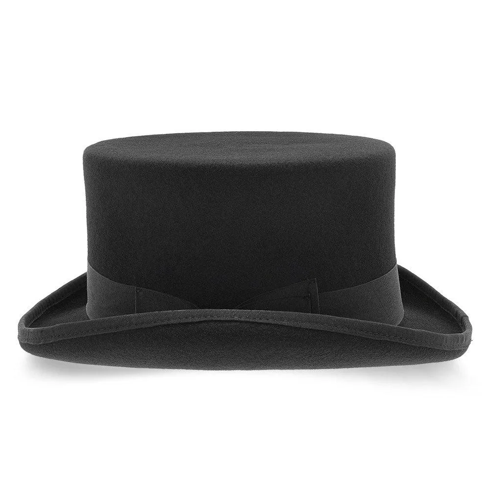 Deadman - Walrus Hats Wool Felt 4.5 in. Height Low Crown Top Hat - H7019