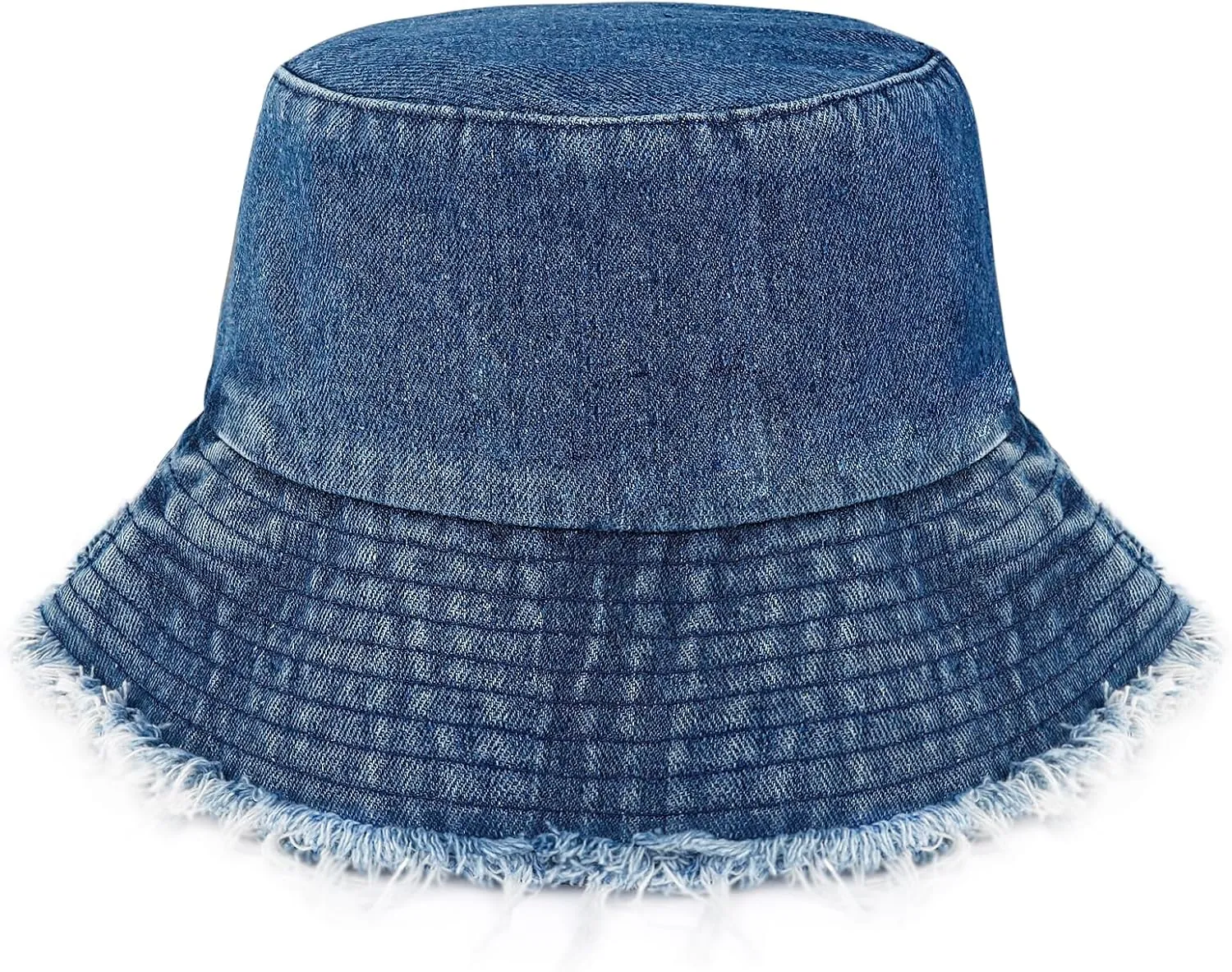 Denim Bucket Hat for Women Festival Safari Boonie Packable Cap Washed Summer Beach Sun Hats