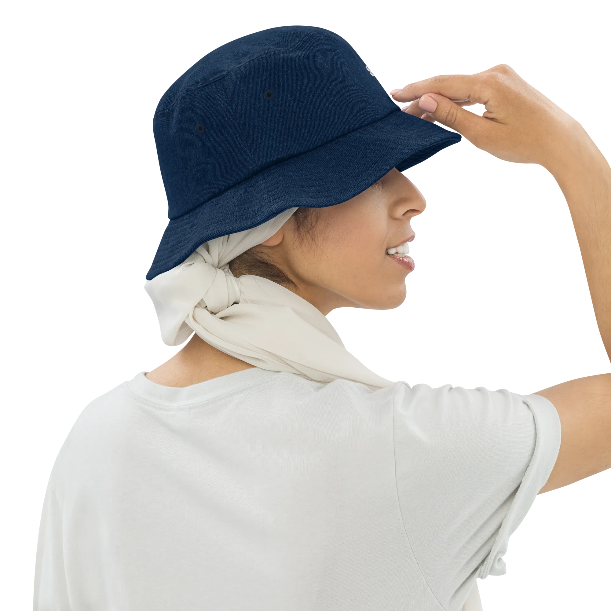 Denim bucket hat