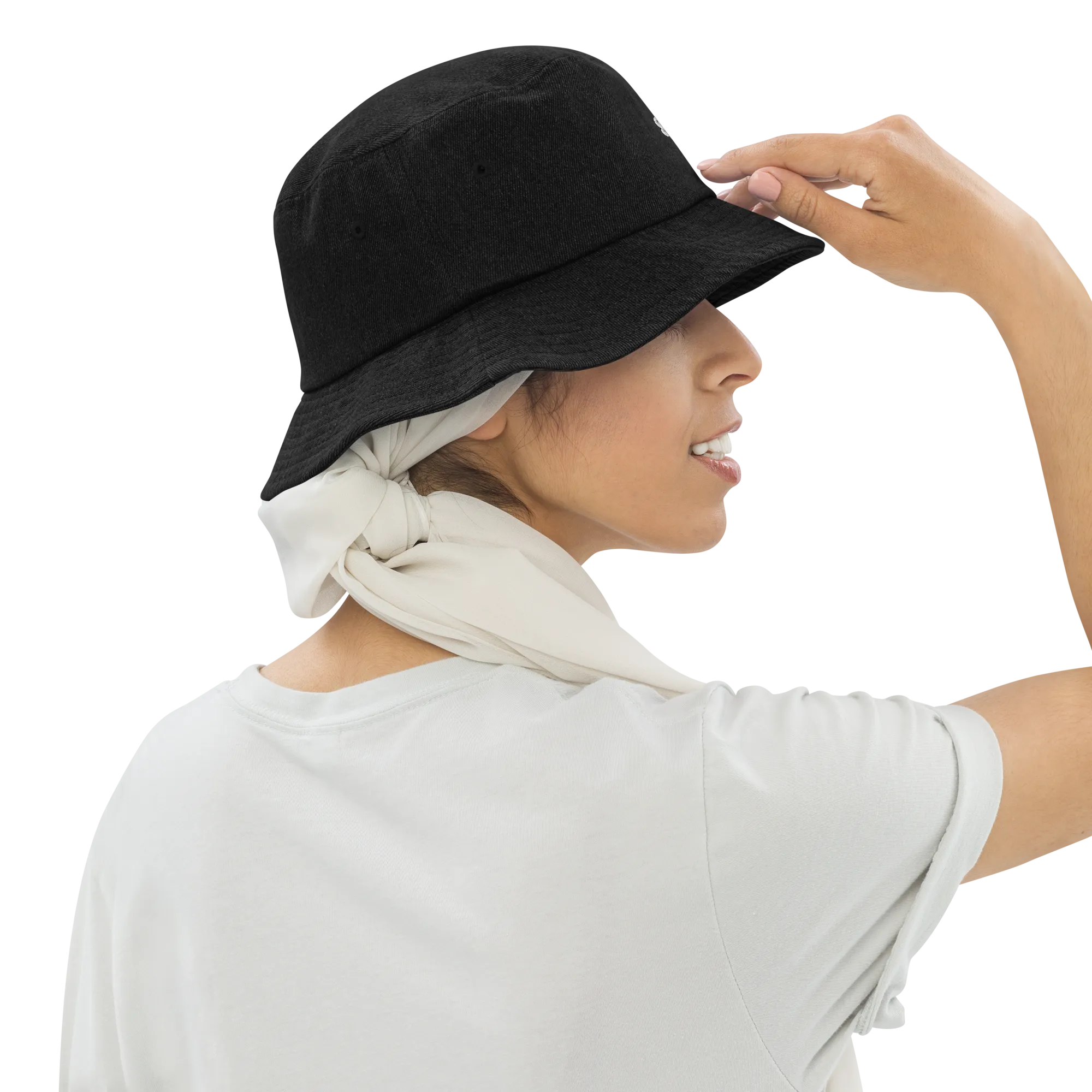 Denim bucket hat