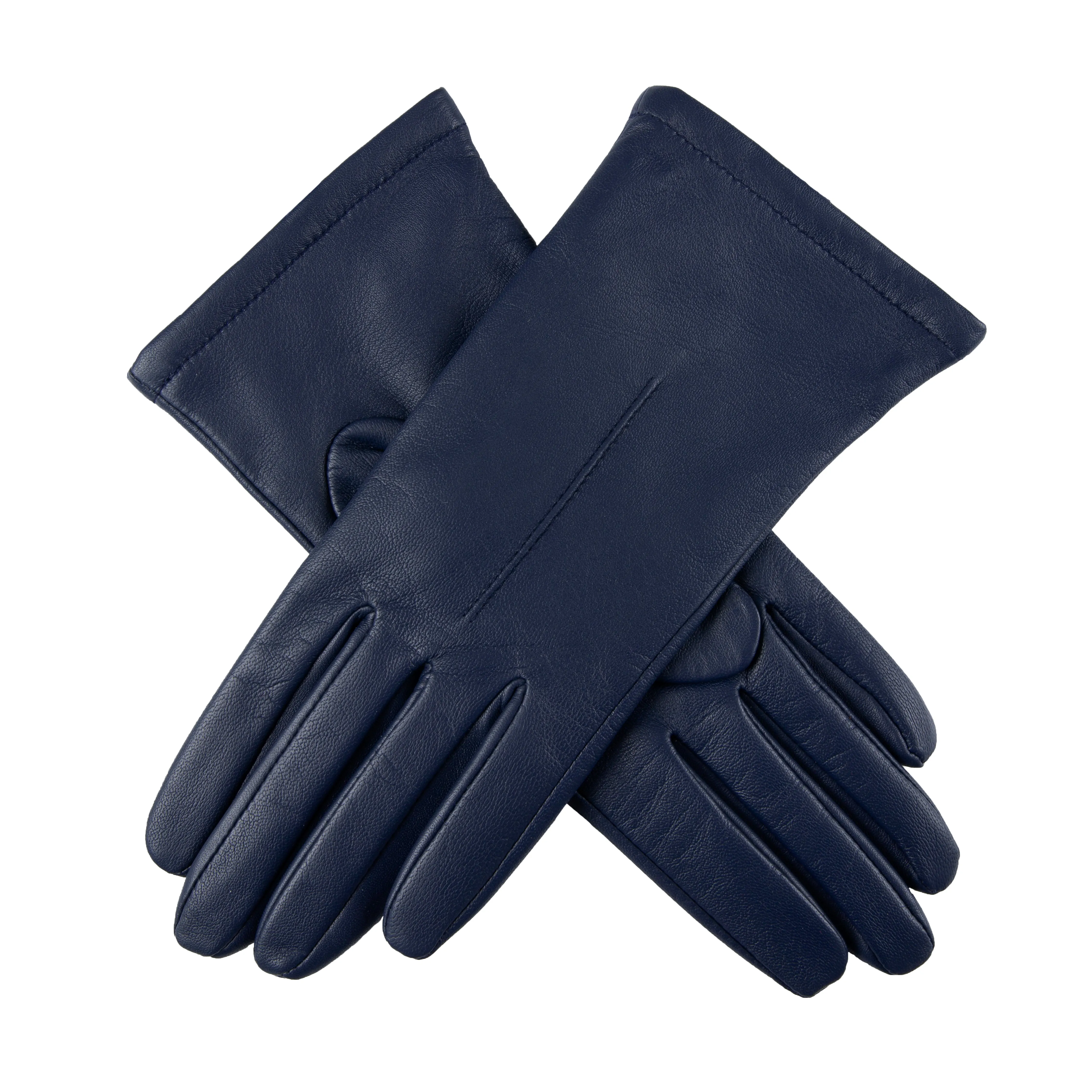 Dents Ladies Classic Leather Gloves in Navy