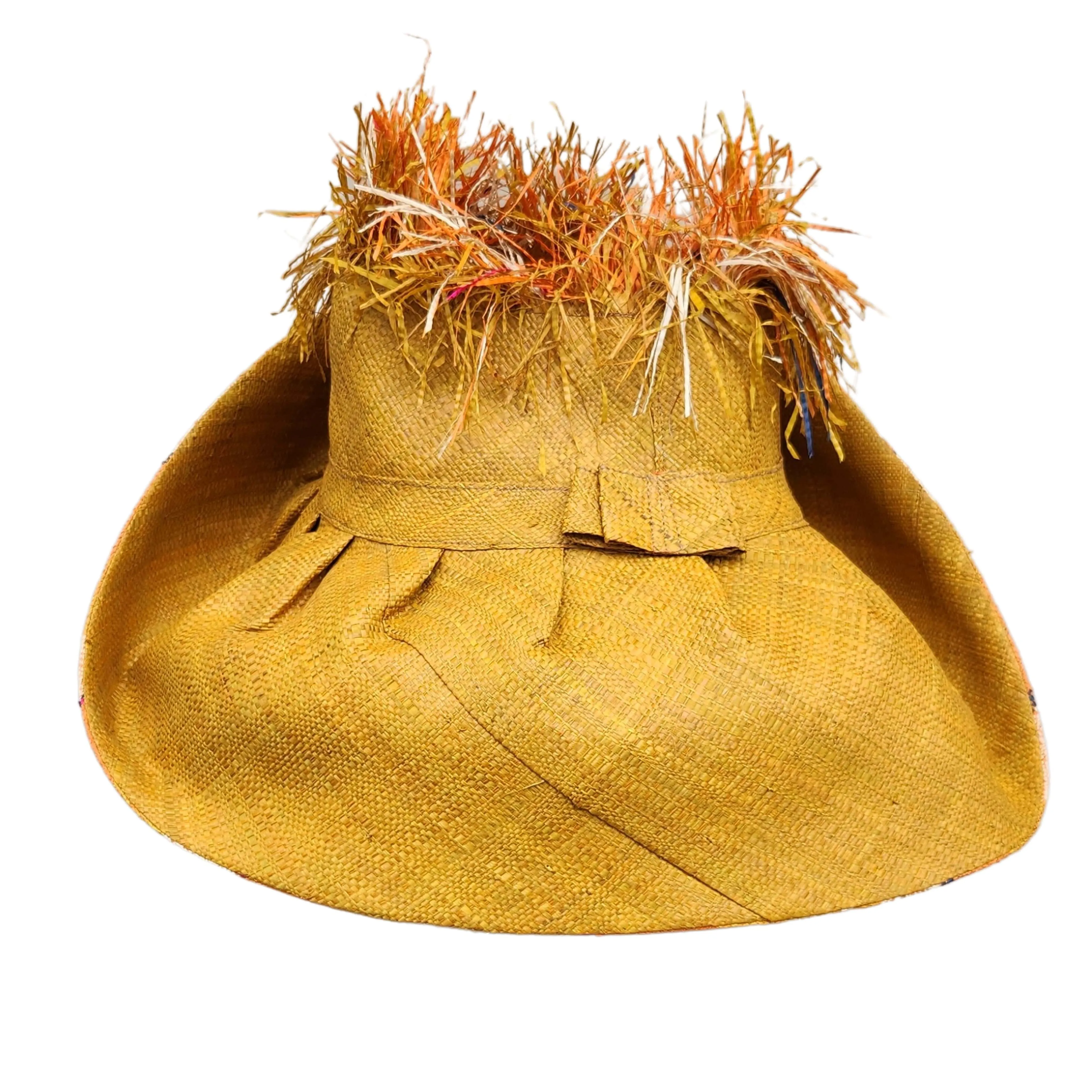 Destin: Madagascar Big Brim Crown Out Raffia Sun Hat