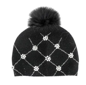 Diamonds & Pearls Hat, Black