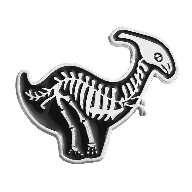 Dinosaur Skeleton Enamel Pins