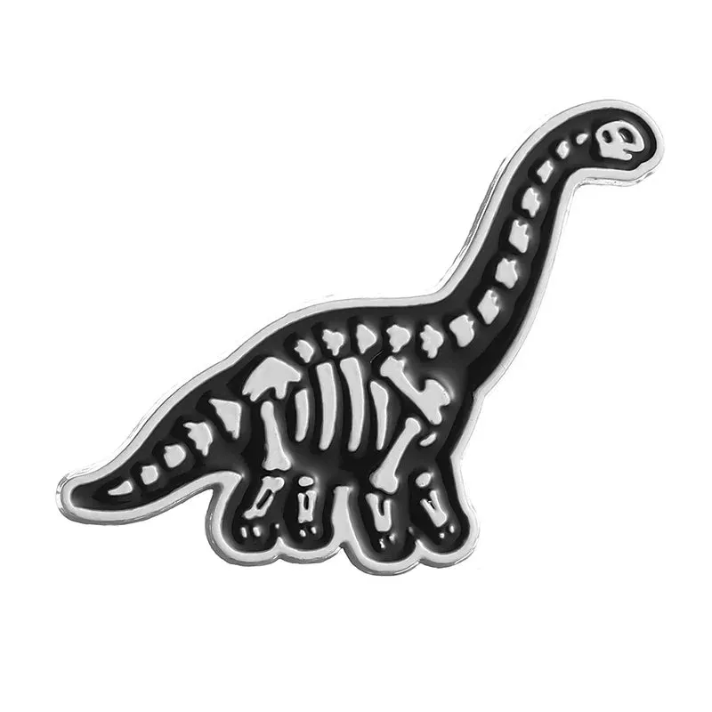 Dinosaur Skeleton Enamel Pins