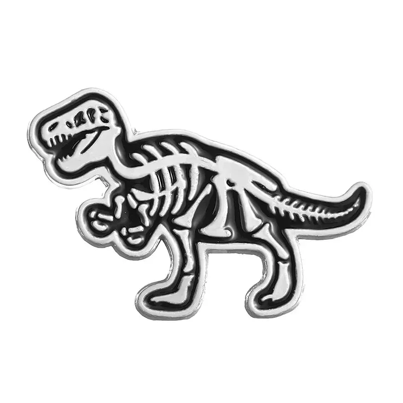 Dinosaur Skeleton Enamel Pins