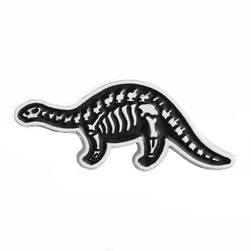 Dinosaur Skeleton Enamel Pins