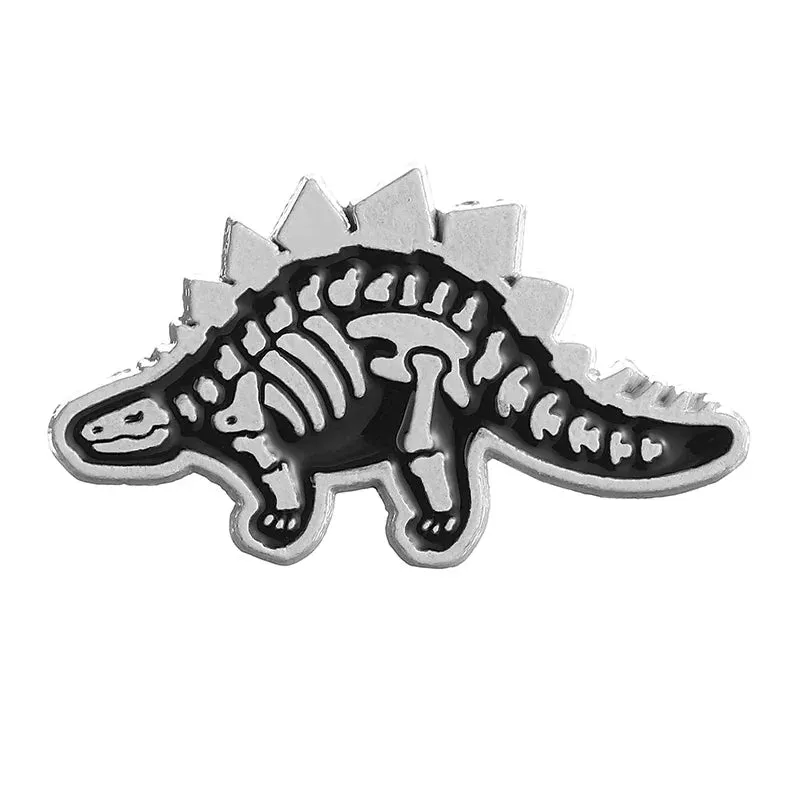 Dinosaur Skeleton Enamel Pins