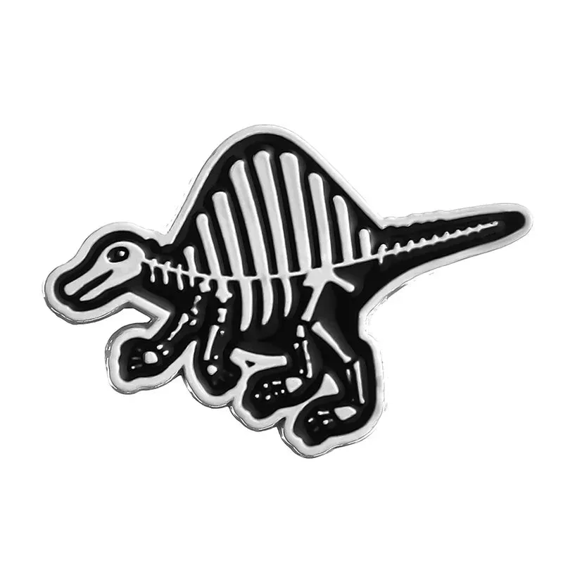 Dinosaur Skeleton Enamel Pins