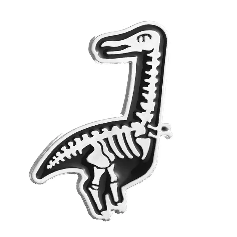 Dinosaur Skeleton Enamel Pins