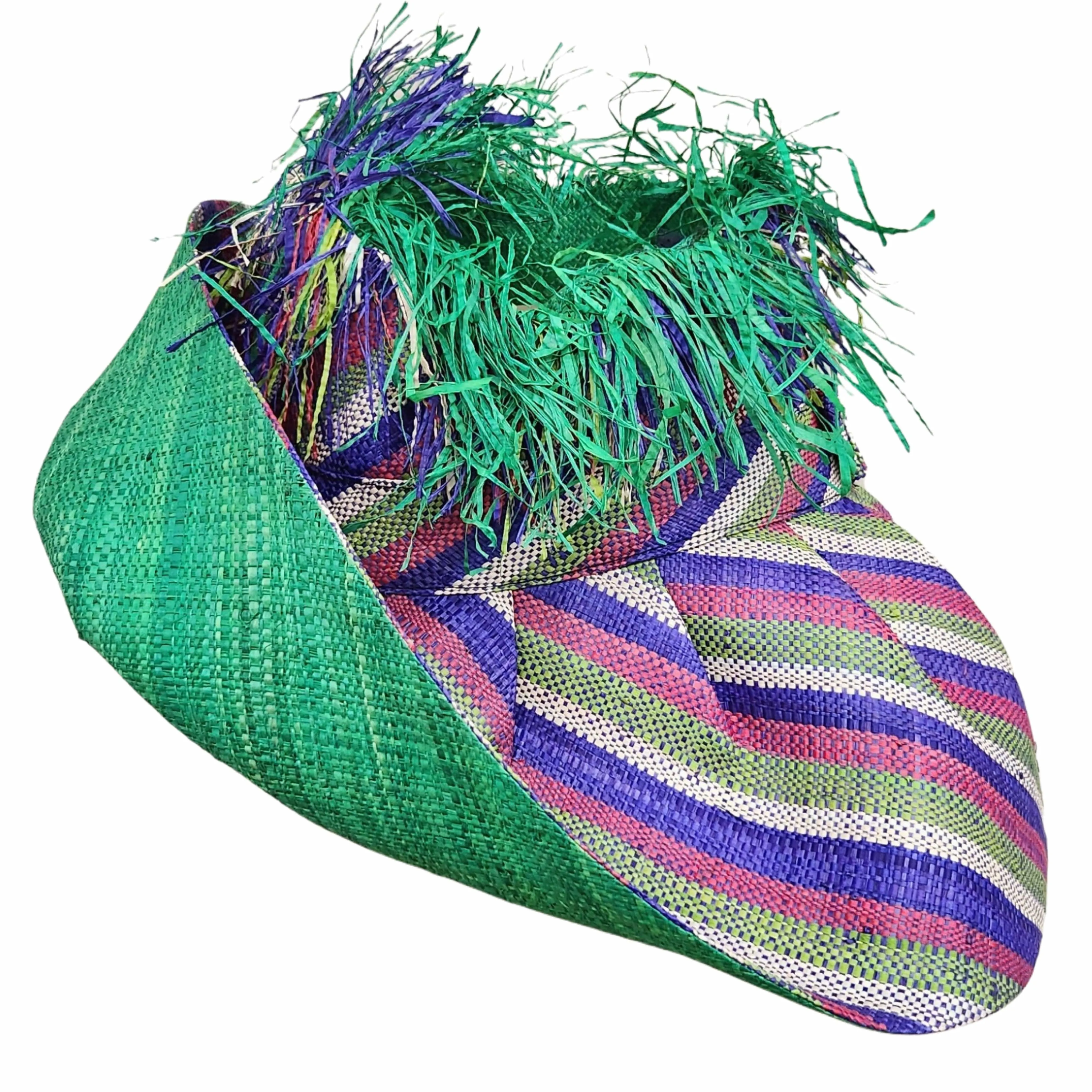 Divine: Madagascar Big Brim Crown Out Raffia Sun Hat