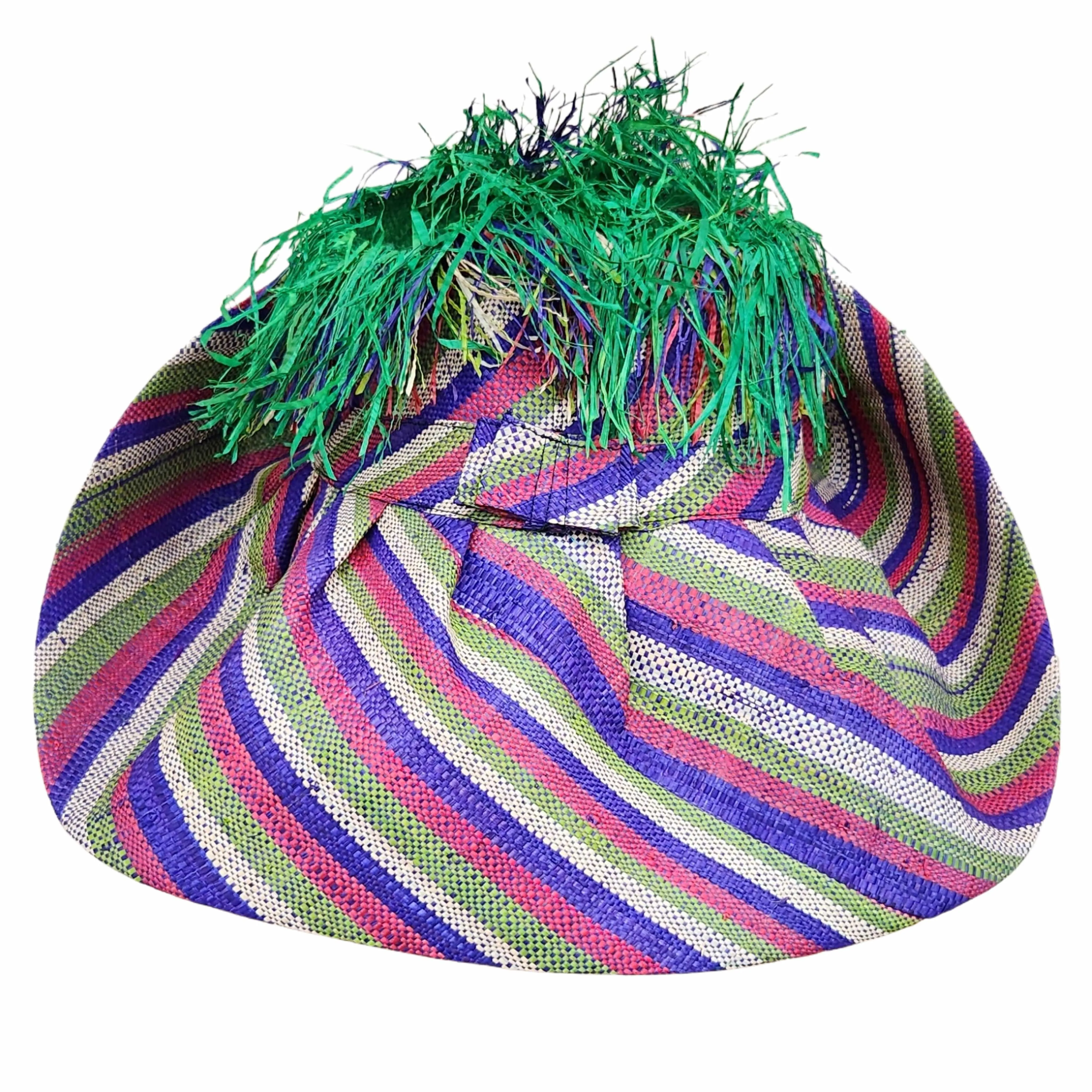 Divine: Madagascar Big Brim Crown Out Raffia Sun Hat