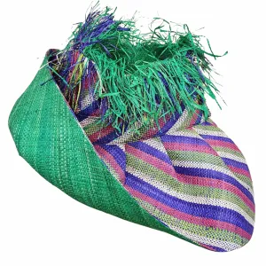 Divine: Madagascar Big Brim Crown Out Raffia Sun Hat