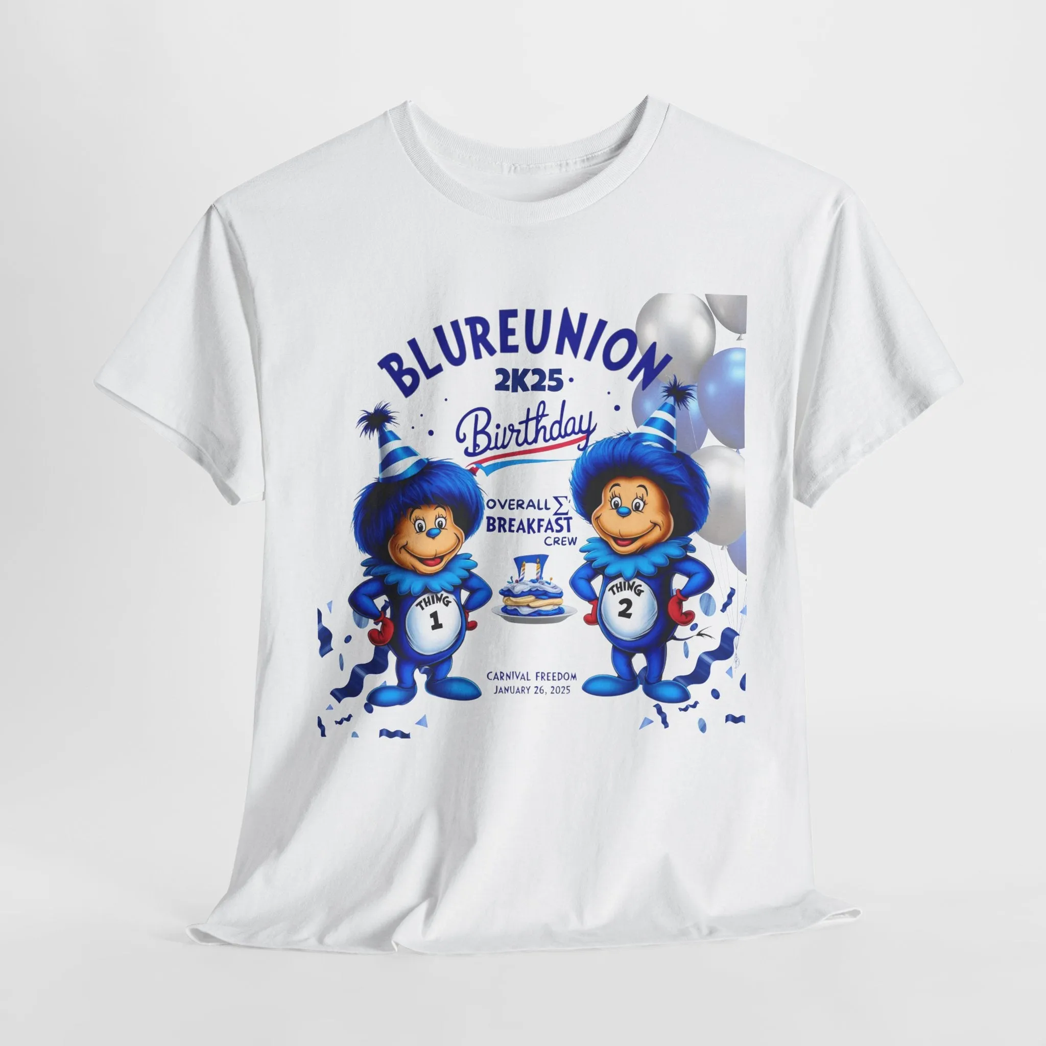 Dr Seuss Inspired Tee- BirthDay Breakfast with Mike - Carnival Freedom - January 26, 2025