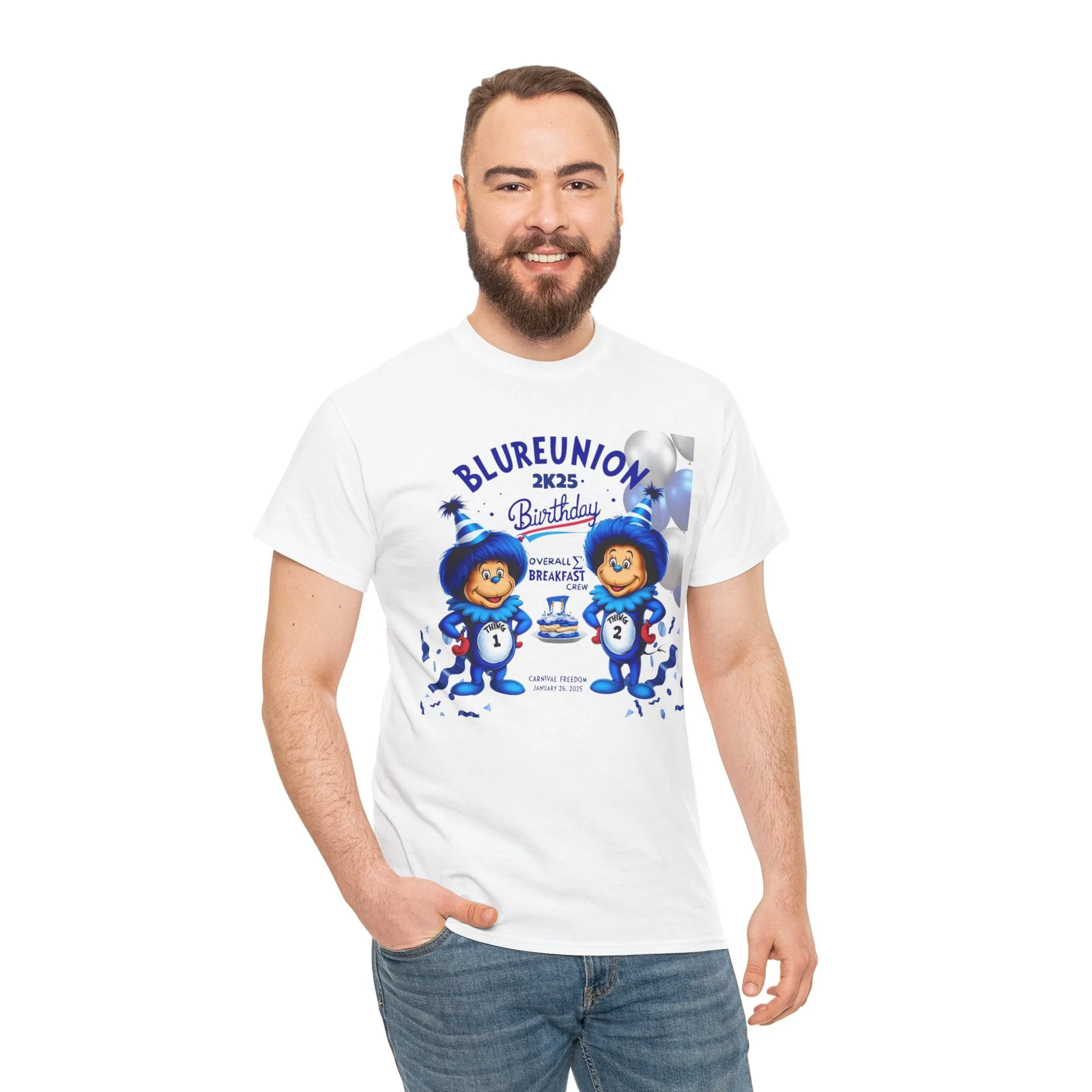 Dr Seuss Inspired Tee- BirthDay Breakfast with Mike - Carnival Freedom - January 26, 2025