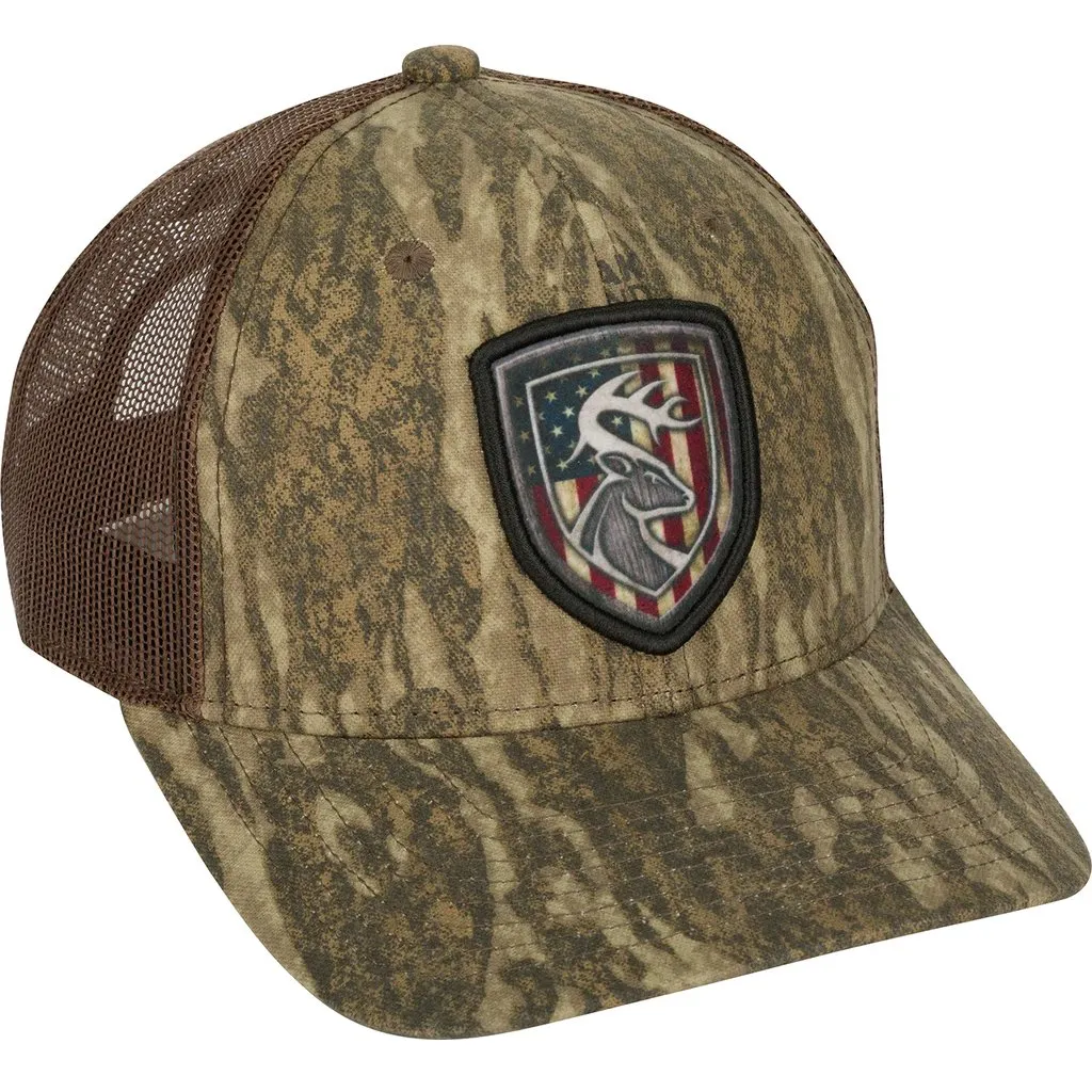 Drake Non-Typical Americana Shield Patch Mesh Back Cap