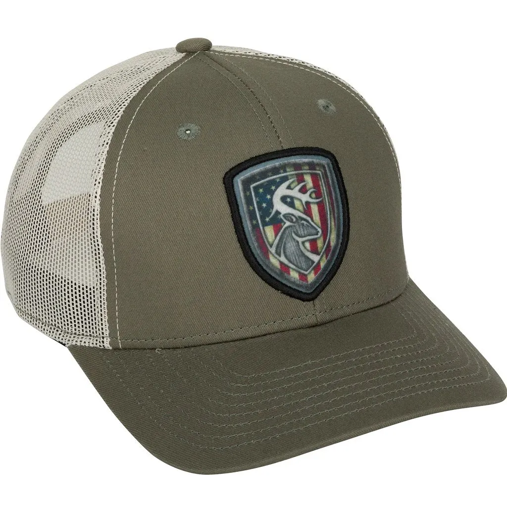 Drake Non-Typical Americana Shield Patch Mesh Back Cap