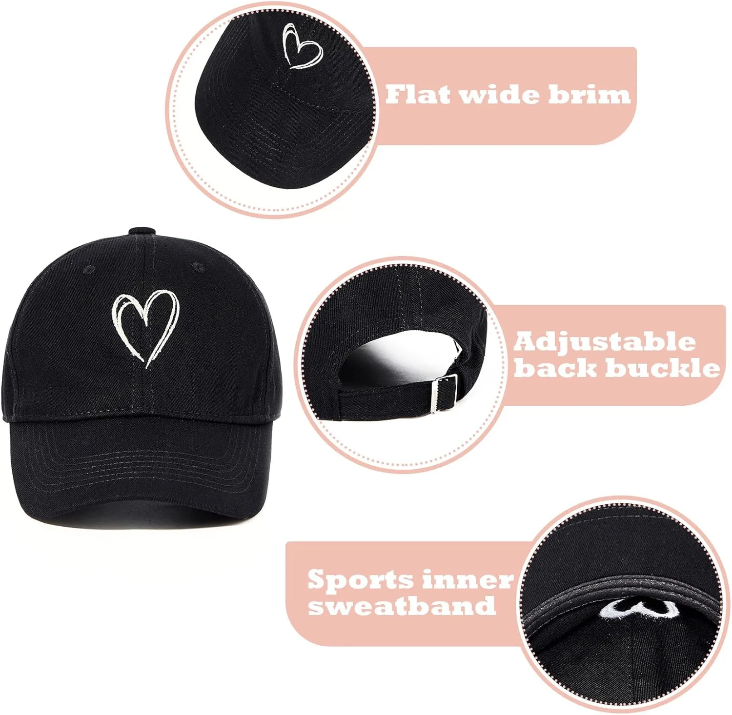 Durio Womens Baseball Caps Cute Baseball Hat Summer Sun Visor Hats Baseball Cap Men Adjustable Baseball Hats for Women
