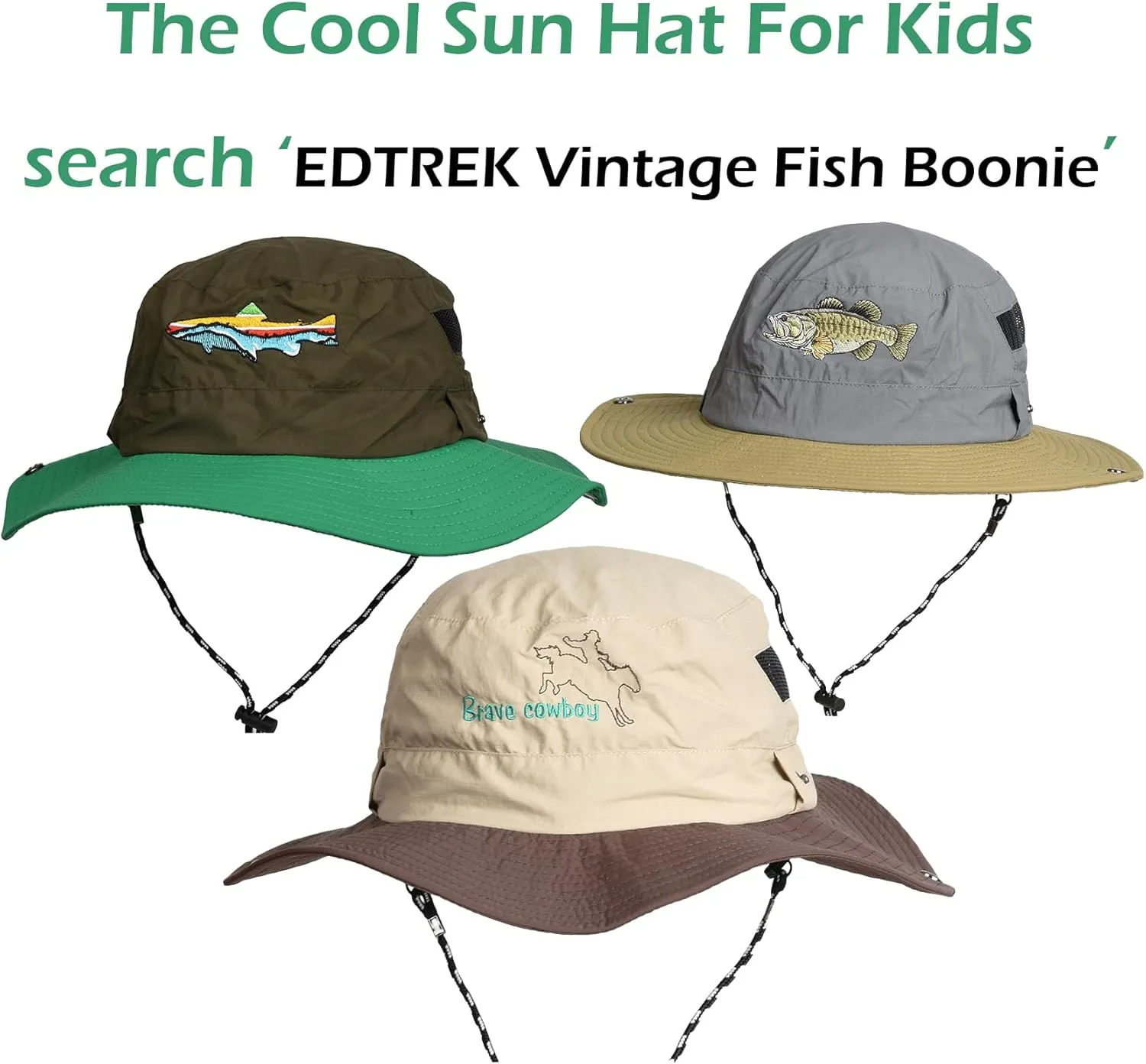 EDTREK Elite Youth Performance Mesh Hat - Boys Girls Hunting Hat and Fishing Hat