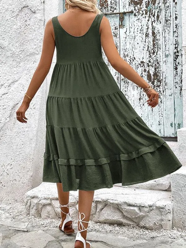 Effortlessly Elegant Sleeveless Maxi Dress for Sunny Days