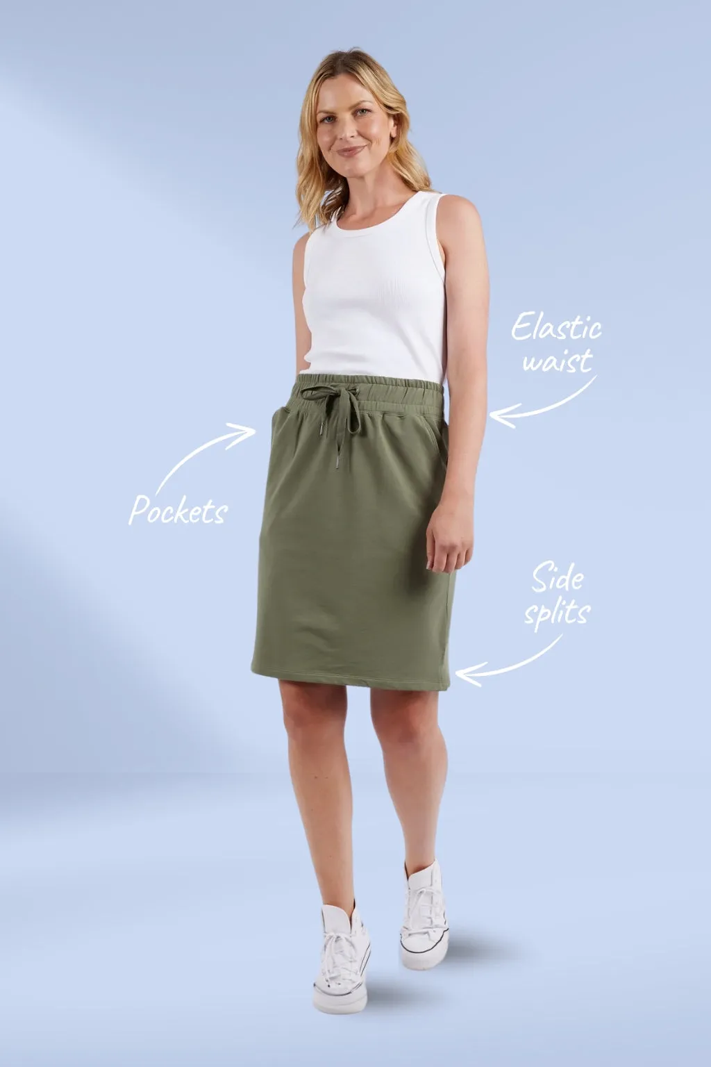Elm Coby Skirt Khaki