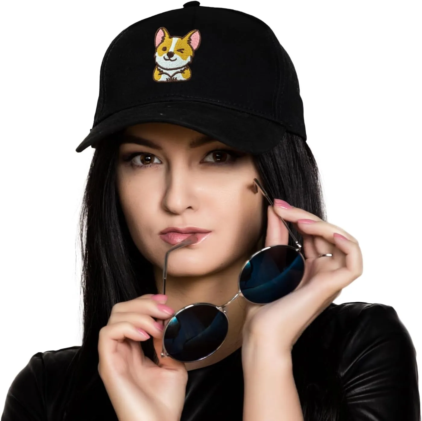 Embroidered Baseball Cap for Women Men Adjustable Baseball Hat Black Baseball Cap Trucker Hat