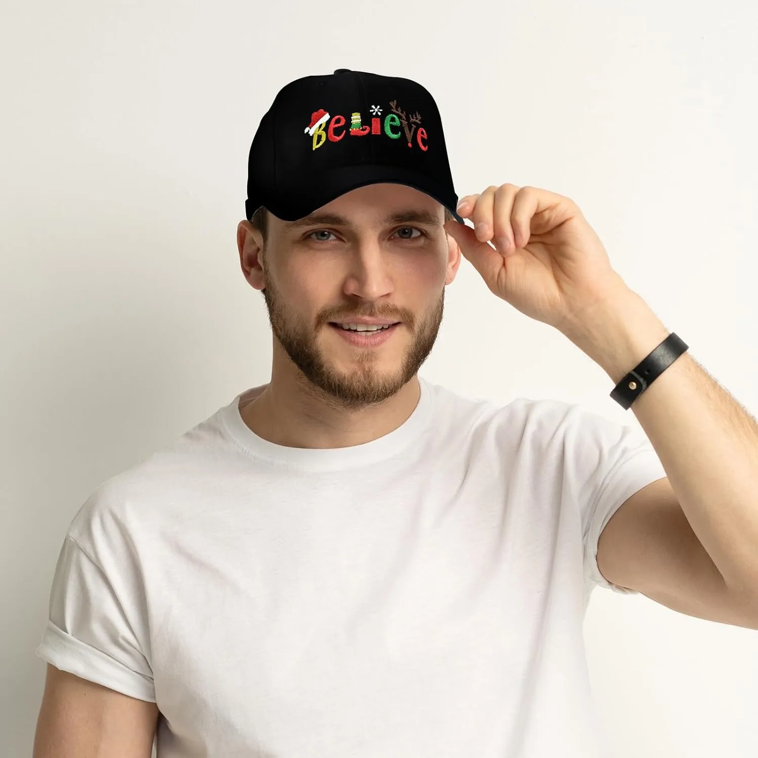 Embroidered Baseball Cap for Women Men Adjustable Baseball Hat Black Baseball Cap Trucker Hat